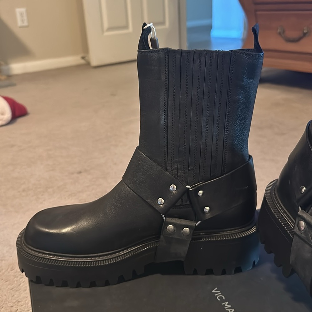 Vic Mati Ankle Biker Boots. View 4